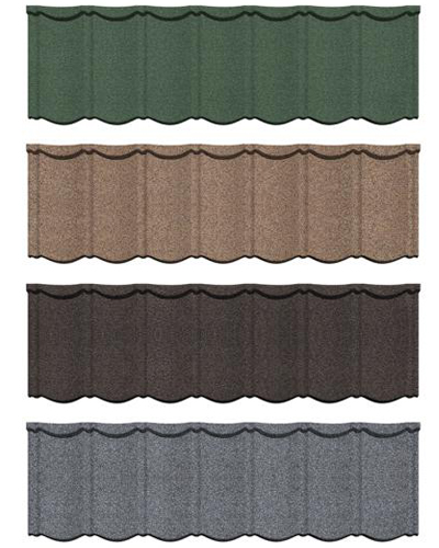 1340 mm x 420 mm stenbelagd metalltegel Zin Traditionell bond takpannor för samhällen